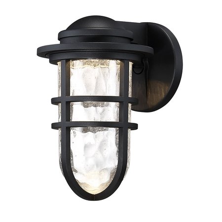 DWELED Steampunk 9in LED Indoor and Outdoor Wall Light 3000K in Black WS-W245